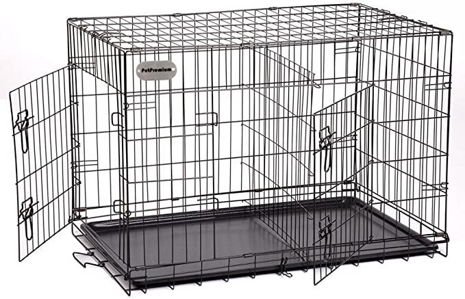 PetPremium Extra Large Dog Crate | XXL Pet Carrier Travel Cage | Indoor Outdoor Outside