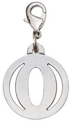 Pewter Initial Dog Collar Charm Cut-Out