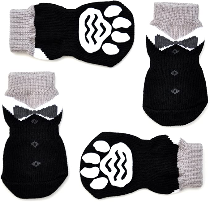 Posch Anti-Slip Knit Socks for pets with Traction Soles for Indoor Wear