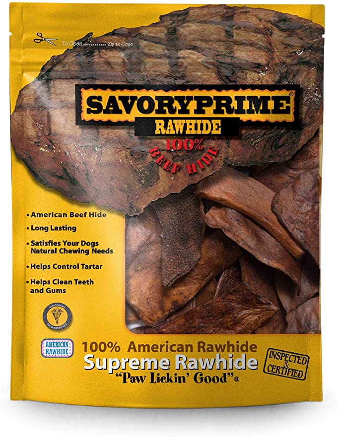 Savory Prime Rawhide Chips, 1 Pound