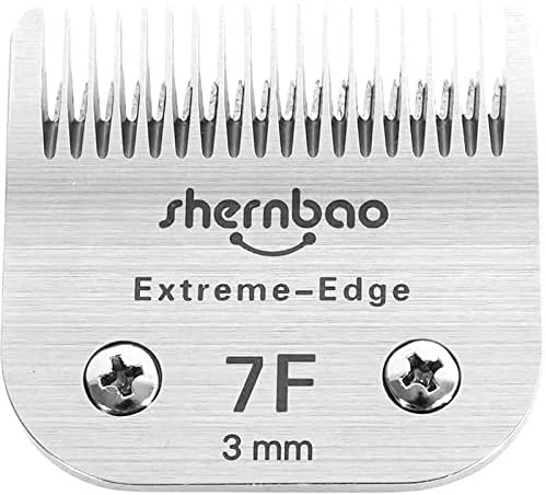 shernbao Extreme-Edge Series Pet Clipper Blade, Made of Japanese High-Carbon Steel Mixing Trace Amounts of Chrome-Vanadium (Crm65), Compatible with Most Andis, Oster, Wahl A5 Clippers