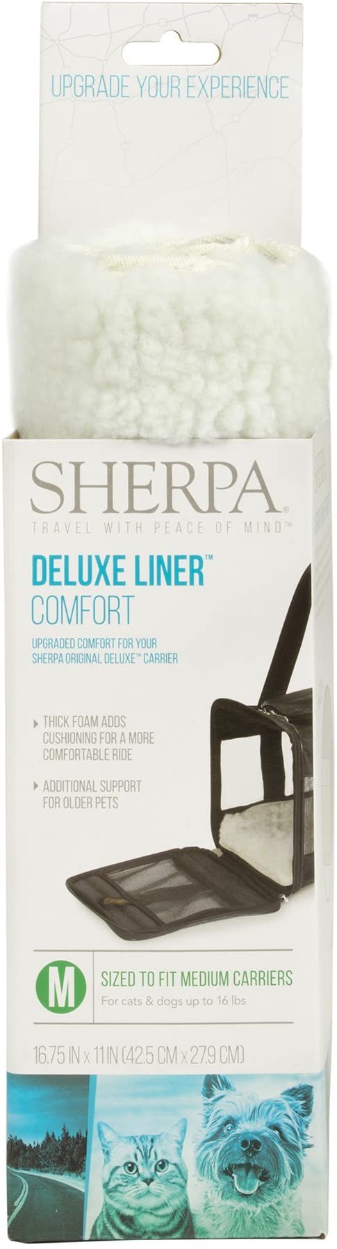 Sherpa Travel Airline Approved Pet Carrier Water Proof Comfort Replacement Liners