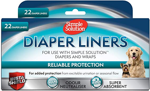 Simple Solution Dog Diaper Liners (Pack Of 22)