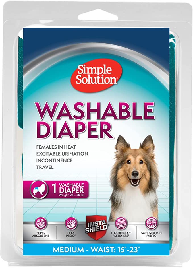Simple Solution Washable Reusable Female Dog Diapers
