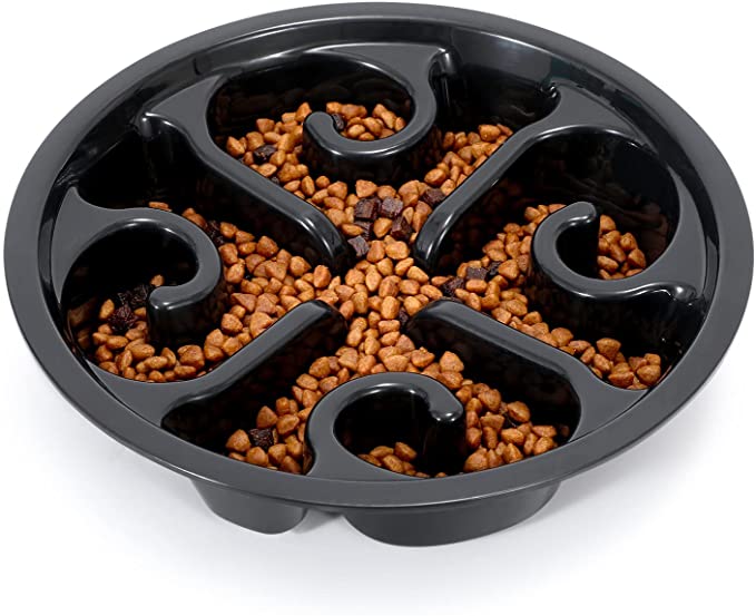 Slow Feeder Dog Bowl for Raised Pet Feeders Insert Food Bowl Compatible with Elevated Diners Healthy Design Bowl