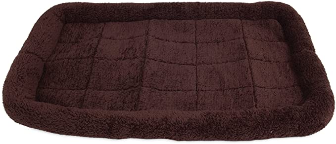 SnooZZy Bolster Crate Mat, Brown, for 36" Crates