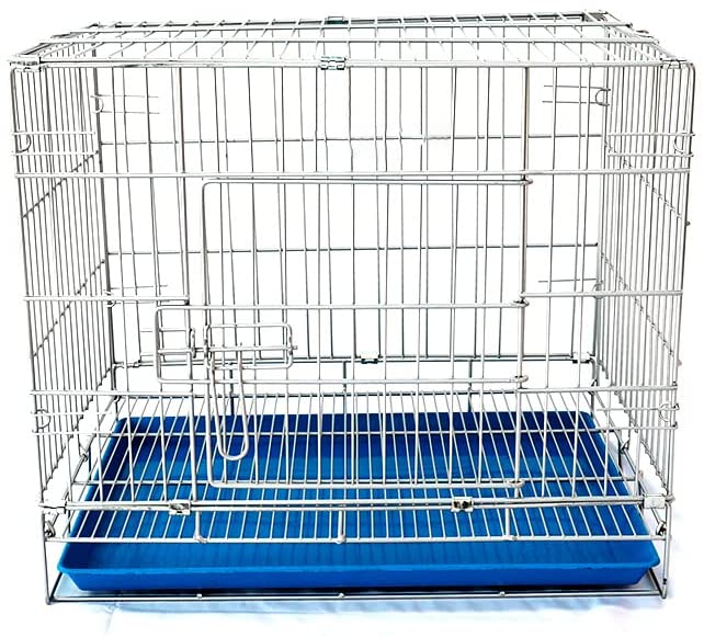 Sonorphine Dog Crates Homes for Pets Dog Crate for Dogs Dog Crate Wire Metal Kennel Cages with Divider Panel Tray - in-Door Foldable Portable for Animal Out-Door Travel