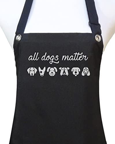 Trendy Salon Aprons Waterproof Pet Dog Groomers Grooming Apron, All Dogs Matter