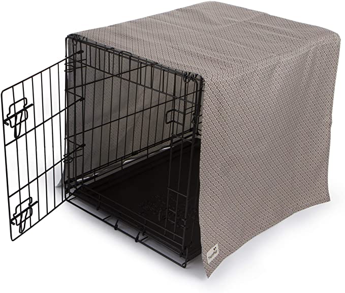 TrustyPup Cozy Cove Crate Cover - Brown