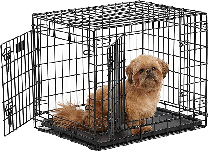 Ultima Pro (Professional Series & Most Durable MidWest Dog Crate) Extra-Strong Double Door Folding Metal Dog Crate w/ Divider Panel