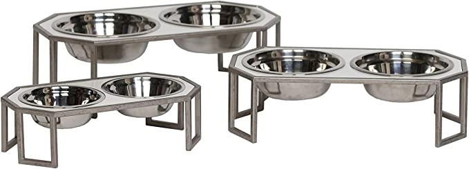 Unleashed Life Collection " Dog/Cat Food & Water Bowl