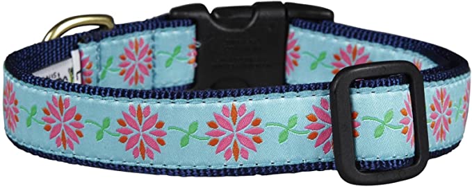Up Country Dahlia Darling Dog Collar - 12.5 x 1 x 1 inches