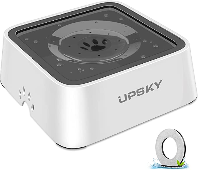 UPSKY Dog Water Bowl Upgrade 70oz Large Capacity Dog Bowl No-Spill Slow Water Feeder Vehicle Carried 2L Pet Water Dispenser for Dogs, Cats
