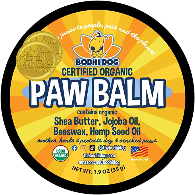 USDA Certified Organic Paw Balm for Dogs | 2/4/8/16oz | Natural Soothing & Healing for Dry Cracking Rough Pet Skin | Protect & Restore Cracked and Chapped Dog Paws & Pads | Better Than Paw Wax