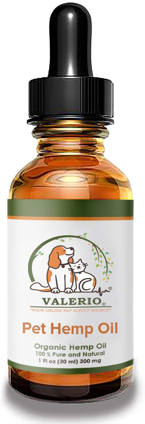 Valerio Pets Hemp Oil for Dogs and Cats - 1 Oz - Hemp Oil Drops with Omega Fatty Acids