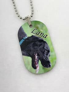 witchy charms and pendants - Single Side Vibrant Color Custom Personalized Photo Dog Tag Picture Pendant Perfecto para collares