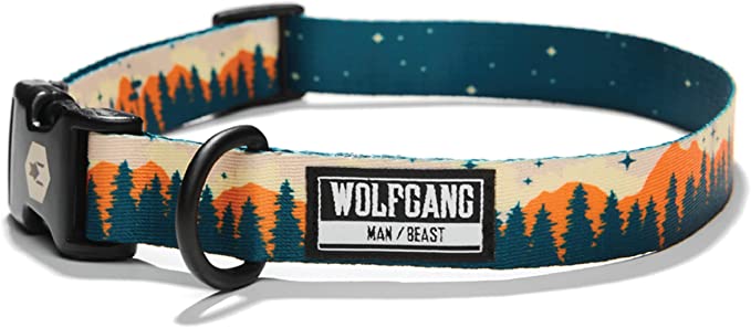 Wolfgang Man & Beast Premium Adjustable Dog Training Collar, Made in USA - Collar