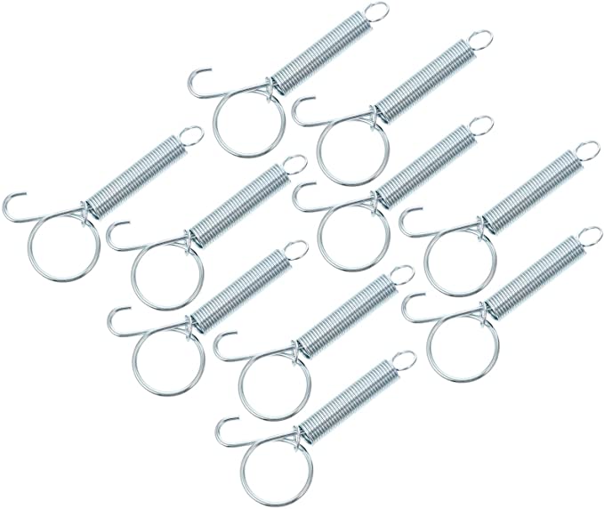 YARNOW 10 Pcs Finger Spring Latch Hook Handmade Craft Stainless Steel Pet Cage Door Latch Hook for Pet Dog Cat Squirrels Hamsters Guinea Pig Supplies